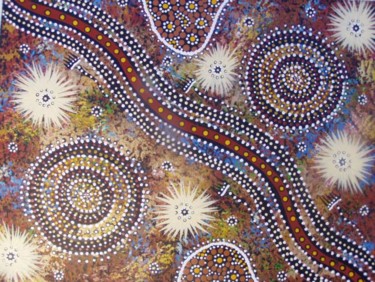 Painting titled "Kurkati (goanna hun…" by Justin Ronberg, Original Artwork