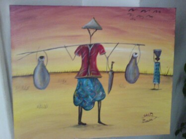 Painting titled "DSC00146.jpg" by Boubacar Sow, Original Artwork, Oil