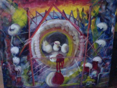 Painting titled "DSC00147.jpg" by Boubacar Sow, Original Artwork, Oil