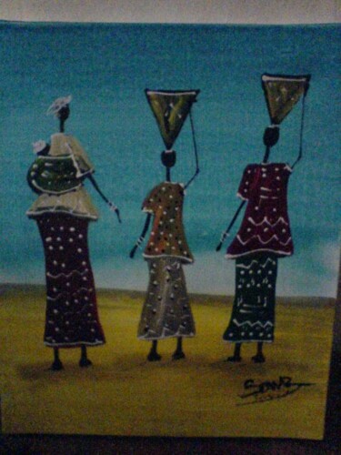 Painting titled "DSC00151.jpg" by Boubacar Sow, Original Artwork, Oil