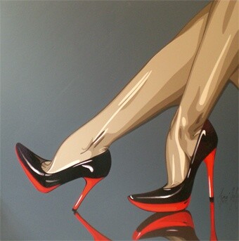 Peinture intitulée "Objet du désir" par Ann'Soco, Œuvre d'art originale, Acrylique