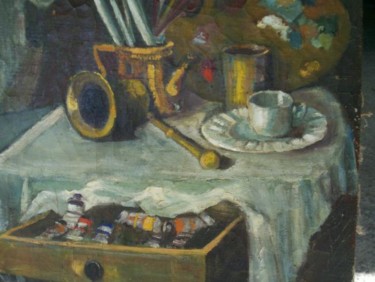 Pintura intitulada "ATELIÊ" por Romeo Zanchett, Obras de arte originais