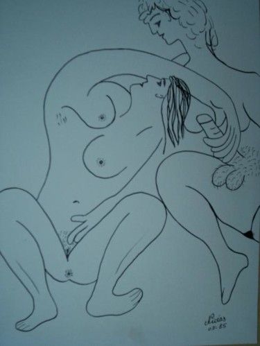 desenhos_romeo_037.jpg Pintura intitulada "desenhos_romeo_037.…" por Romeo Zanchett, Obras de arte originais