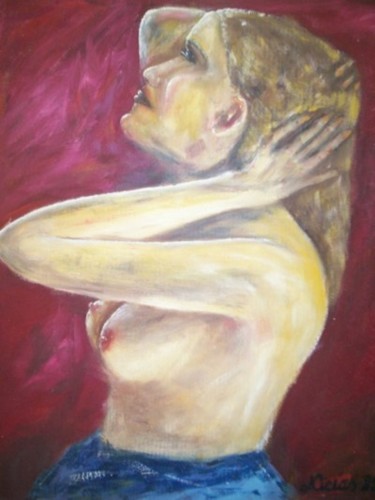 Pintura intitulada "VERÕNICA" por Romeo Zanchett, Obras de arte originais