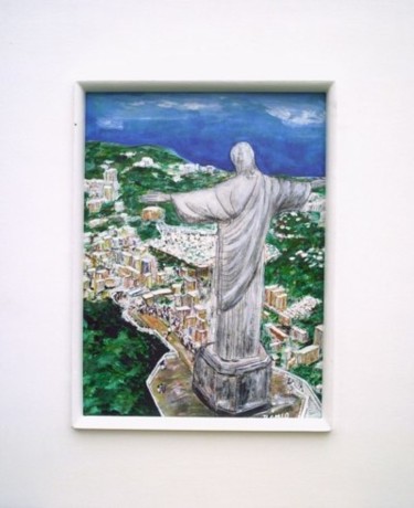 Pintura intitulada "CRISTO REDENTOR E B…" por Romeo Zanchett, Obras de arte originais