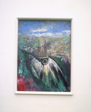 Pintura intitulada "IGREJA DA PENHA - R…" por Romeo Zanchett, Obras de arte originais