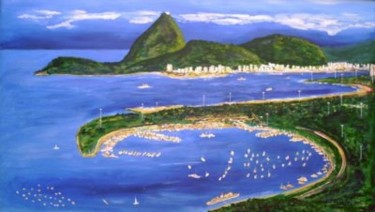Pintura intitulada "MARINA DA GLÓRIA -…" por Romeo Zanchett, Obras de arte originais