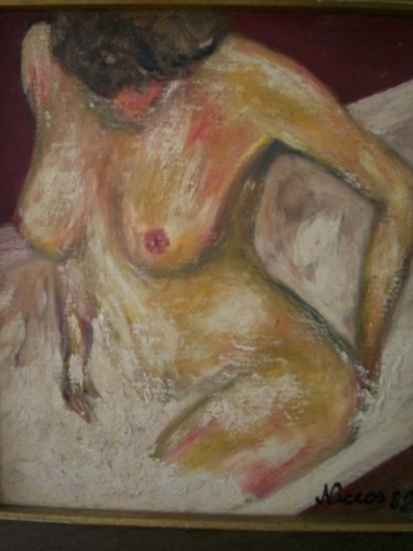 Pintura intitulada "MULHER NO BANHO" por Romeo Zanchett, Obras de arte originais