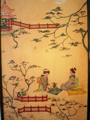 Pintura intitulada "INSPIRAÇÃO ORIENTAL" por Romeo Zanchett, Obras de arte originais