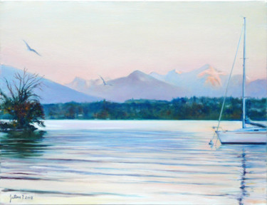 Peinture intitulée "Le Creux de Genthod…" par Philippe Juttens, Œuvre d'art originale, Huile