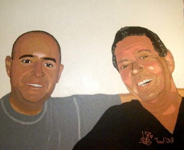 Painting titled "Self Portrait with…" by Jaap Van Der Wijk, Original Artwork