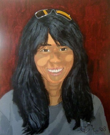 Painting titled "Asian Delight" by Jaap Van Der Wijk, Original Artwork, Oil