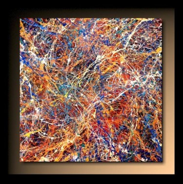 「Abstraction P158」というタイトルの絵画 Tehosによって, オリジナルのアートワーク, オイル