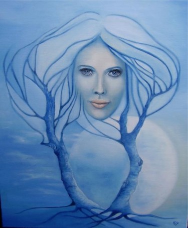 Peinture intitulée "L'ARBRE QUI ..." par Alix, Œuvre d'art originale, Huile