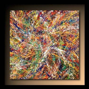 「Abstraction P159」というタイトルの絵画 Tehosによって, オリジナルのアートワーク, オイル