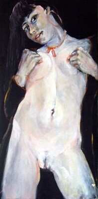 Peinture intitulée "PUDEUR" par Jypc, Œuvre d'art originale