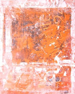 Peinture intitulée "SOLEIL ROUGE" par Jypc, Œuvre d'art originale