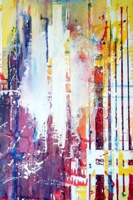Peinture intitulée "VILLE 2" par Jypc, Œuvre d'art originale