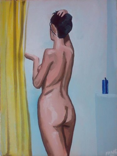 绘画 标题为“shower1” 由Maarten Streefland, 原创艺术品