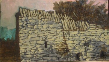 Painting titled "BERGERIE A GORDES" by Michel Moskovtchenko, Original Artwork, Oil