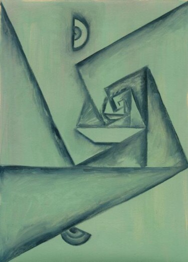 Pintura titulada "Tramas áureas Nº 3" por Rosario De Mattos, Obra de arte original, Oleo