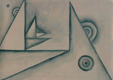 Pintura titulada "Tramas áureas Nº 5" por Rosario De Mattos, Obra de arte original, Oleo