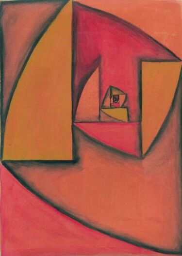 Pintura titulada "Tramas áureas Nº 7" por Rosario De Mattos, Obra de arte original, Oleo