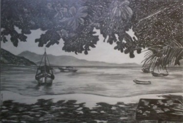 Dessin intitulée "Ilha Grande - Rio d…" par Sérgio Vieira Da Silva - Sévis, Œuvre d'art originale