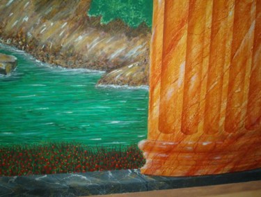 Dessin intitulée "Fresque d'Intérieur…" par Sérgio Vieira Da Silva - Sévis, Œuvre d'art originale