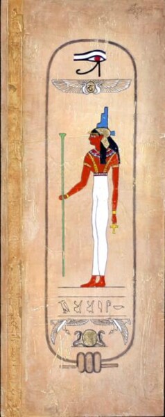 Peinture intitulée "isis" par Jean-Noël Riou, Œuvre d'art originale, Huile
