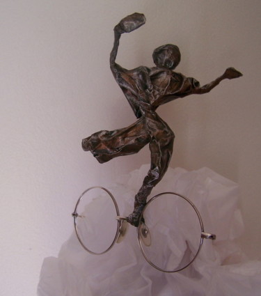 Peinture intitulée "Danseur de Lune 4" par Anne-Frédérique Ferret, Œuvre d'art originale