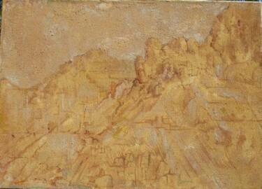 Painting titled "CARRIERE A CARRARE…" by Michel Moskovtchenko, Original Artwork, Oil
