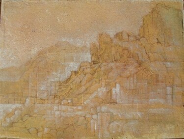 Painting titled "CARRIERE A CARRARE…" by Michel Moskovtchenko, Original Artwork, Oil
