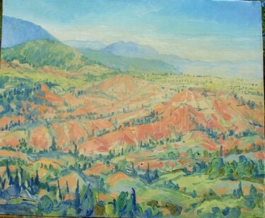 Painting titled "COLORADO A RUSTREL" by Michel Moskovtchenko, Original Artwork, Oil