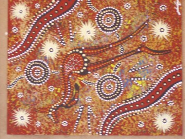 Painting titled "Malu Red Kangaroo" by Justin Ronberg, Original Artwork