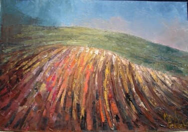 Schilderij getiteld "LABOUR VIII" door Michel Moskovtchenko, Origineel Kunstwerk, Olie