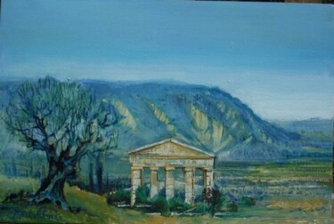 1985 RUINES IMAGINAIRES A MAUBEC Painting titled "1985 RUINES IMAGINA…" by Michel Moskovtchenko, Original Artwork, Oil