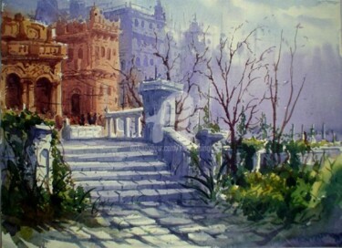 Painting titled "Imagination01" by Kishore Singh, Original Artwork