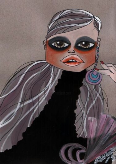 「Fashionable」というタイトルの絵画 Abhilasha Singhによって, オリジナルのアートワーク