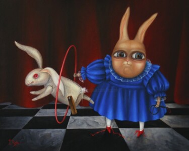Children's Games Peinture intitulée "Children's Games" par Irena Aizen, Œuvre d'art originale, Acrylique