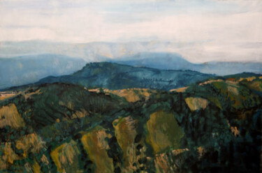 VOYAGE EN TRANSYLVANIE SIBIU 2006 Painting titled "VOYAGE EN TRANSYLVA…" by Michel Moskovtchenko, Original Artwork, Oil
