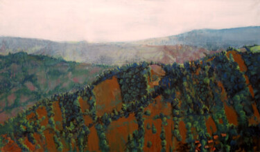 VOYAGE EN TRANSYLVANIE SIBIU 2006 Painting titled "VOYAGE EN TRANSYLVA…" by Michel Moskovtchenko, Original Artwork, Oil