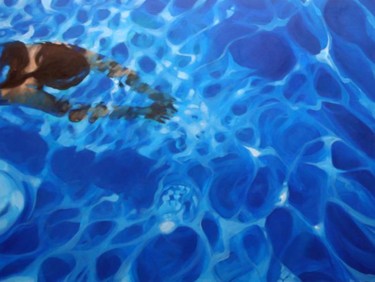 Painting titled "H2O: two parts Hear…" by Penelope Casey, Original Artwork
