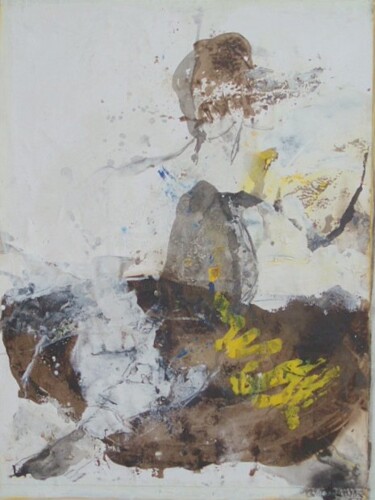 Peinture intitulée "lumiere jaune" par Catherine Monmarson, Œuvre d'art originale