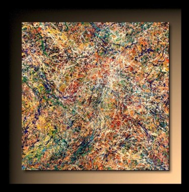「Abstraction A22」というタイトルの絵画 Tehosによって, オリジナルのアートワーク, オイル