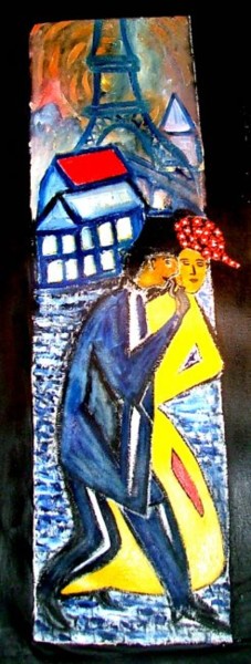 Painting titled "Paris" by Georg Kiehn, Original Artwork