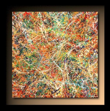 「Abstraction P167」というタイトルの絵画 Tehosによって, オリジナルのアートワーク, アクリル