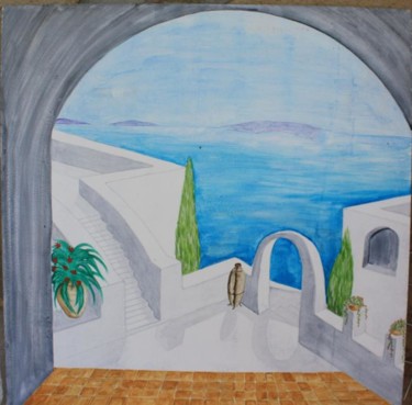 제목이 "Santorini"인 미술작품 S Eymond Laritaz로, 원작