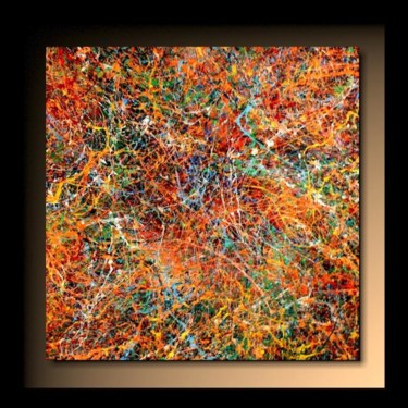 「Abstraction P168」というタイトルの絵画 Tehosによって, オリジナルのアートワーク, オイル