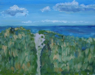 Painting titled "Last Days of Summer" by Herscovitch Larry, Original Artwork, Oil